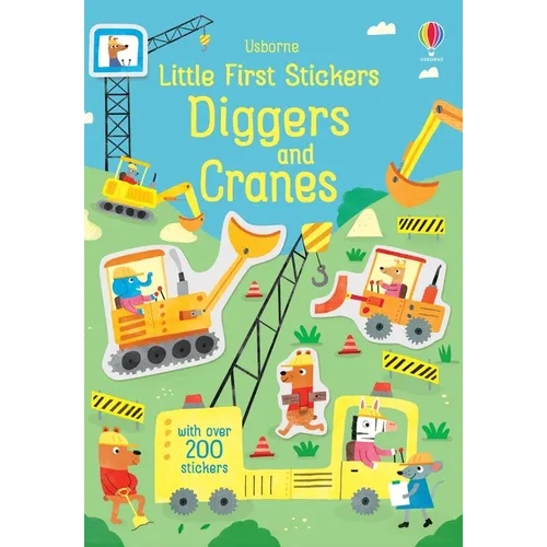 Little First Stickers Diggers and Cranes - Paperback