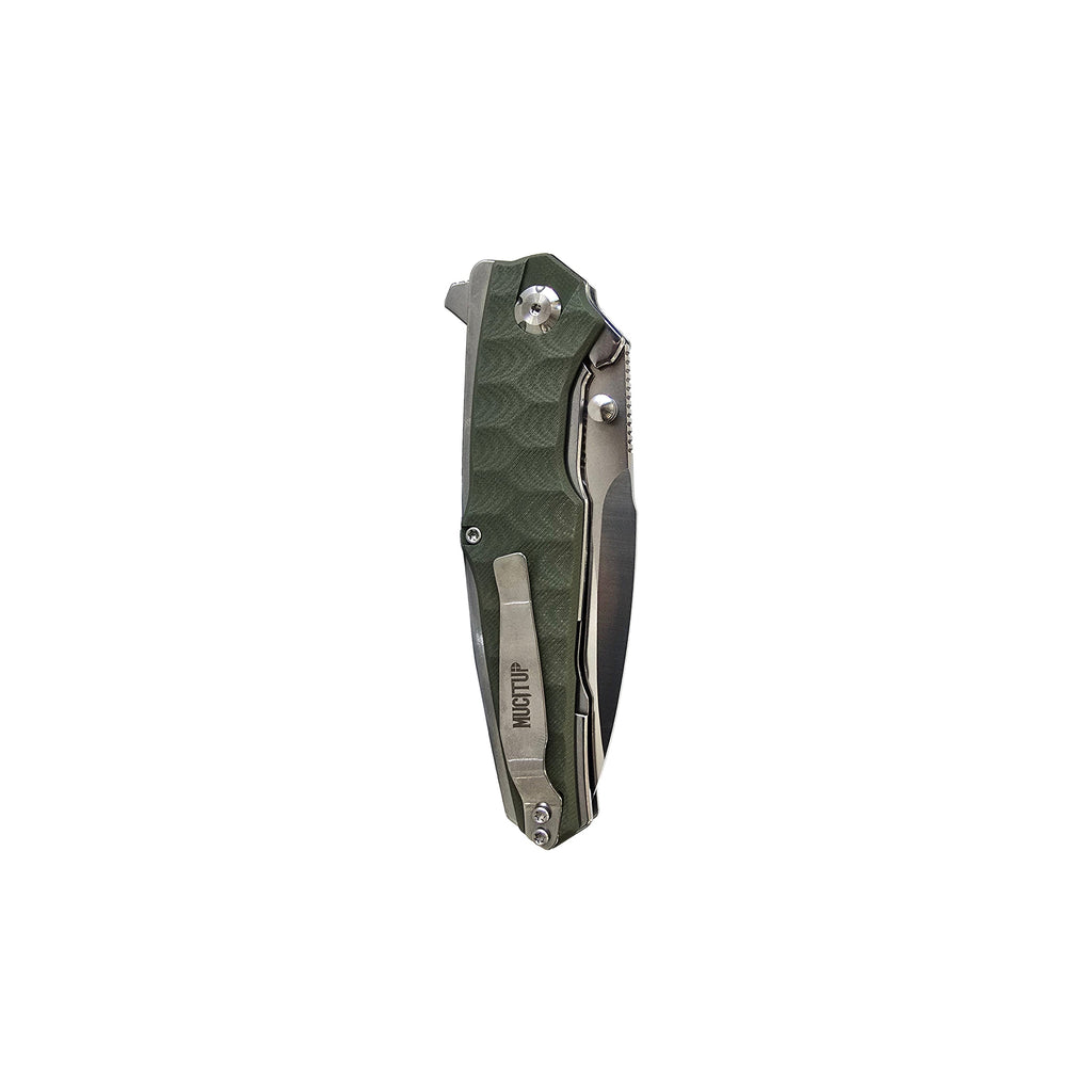 MUCITUP APEX 2 - D2 Steel Folding Knife G10 Handle 4" Blade