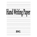 Hand Writing Paper: 100 Pages 8.5" X 11" - Paperback