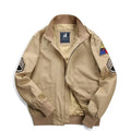 Fury Brad Pitt WW2 US Army Military Tanker Jackets Khaki Cotton Field Combat Outwear Uniforms Spring Autumn Lightweight Coats