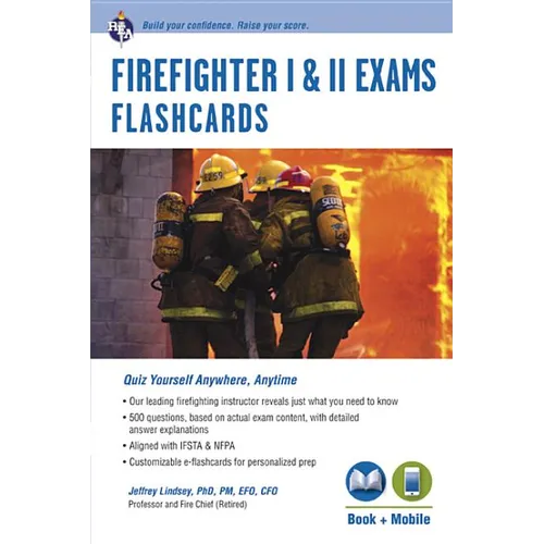 Firefighter I & II Exams Flashcard Book (Book + Online) - Paperback