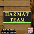 HAZMAT Team ID Plate Carrier Patch 2.5" x 6" Hook & Loop | Made in USA