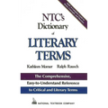 Ntc's Dictionary of Literary Terms - Paperback