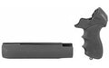 Hogue Tamer |  Pistol Grip And Forend |  Fits Mossberg 500 |  Finger Groove |  Black