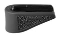 Hogue Grip Extension |  Magazine Base Pad |  Fits Glock 43 9MM 6 Round Magazine |  OverMolded Material |  Cobblestone Texture |  Black