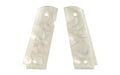 Hogue Polymer Grip |  Fits 1911 Govt Model |  Pearlized |  Ambi Cut |  White
