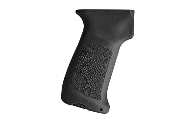 Hogue OverMolded Rubber Grip with Door |  For AK-47/AK-74 |  Cobblestone Finish |  Black |  No Finger Grooves