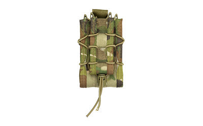 High Speed Gear Double Decker TACO -  Dual Magazine Pouch -  Molle -  Fits (1) Rifle Magazine and (1) Pistol Magazine -  Hybrid Kydex and Nylon -  Black