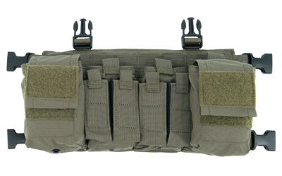 Haley Strategic Partners D3CRX |  Chest Rig |  Nylon Construction |  Coyote Brown |  Includes (4) Rifle Magazine Pouches |  (4) Pistol Pouches |  (2) Pouches