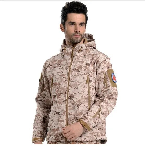 New TAD Gear Tactical Softshell Camouflage Outdoor HIiking Jacket Men Army Sport Waterproof Hunting Clothes Military Jacket