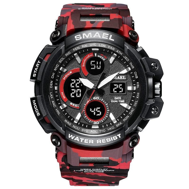 Army Green Modern Sport  Waterproof 50M Men Watches With LED Digital Display In Military Armi Relogio Masculino Style