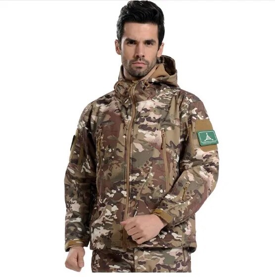 New TAD Gear Tactical Softshell Camouflage Outdoor HIiking Jacket Men Army Sport Waterproof Hunting Clothes Military Jacket