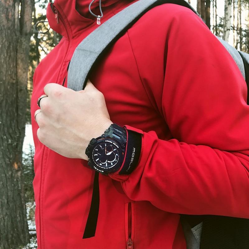 Army Green Modern Sport  Waterproof 50M Men Watches With LED Digital Display In Military Armi Relogio Masculino Style