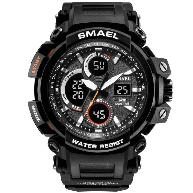 Army Green Modern Sport  Waterproof 50M Men Watches With LED Digital Display In Military Armi Relogio Masculino Style