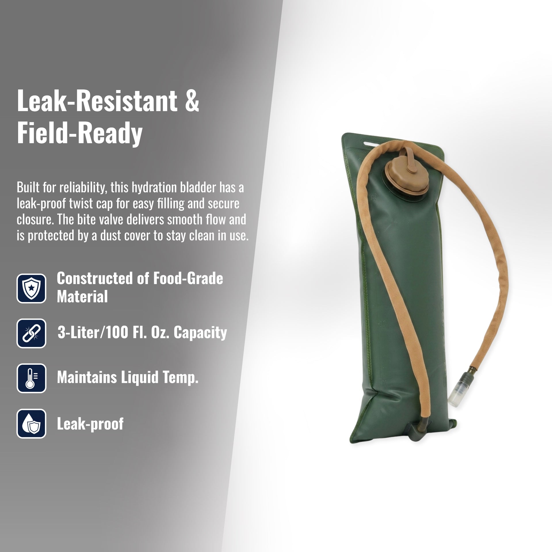 McGuire Gear 3-Liter/100 Oz Hydration Bladder