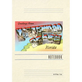 Vintage Lined Notebook Greetings from Hollywood Beach, Florida