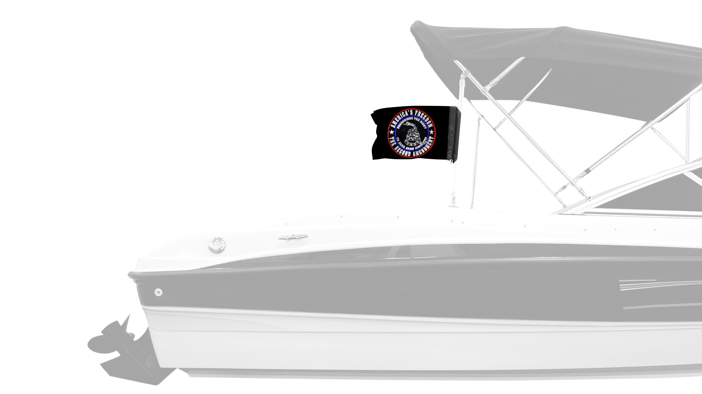 2nd Amendment 12"x18" Forever Wave Flag