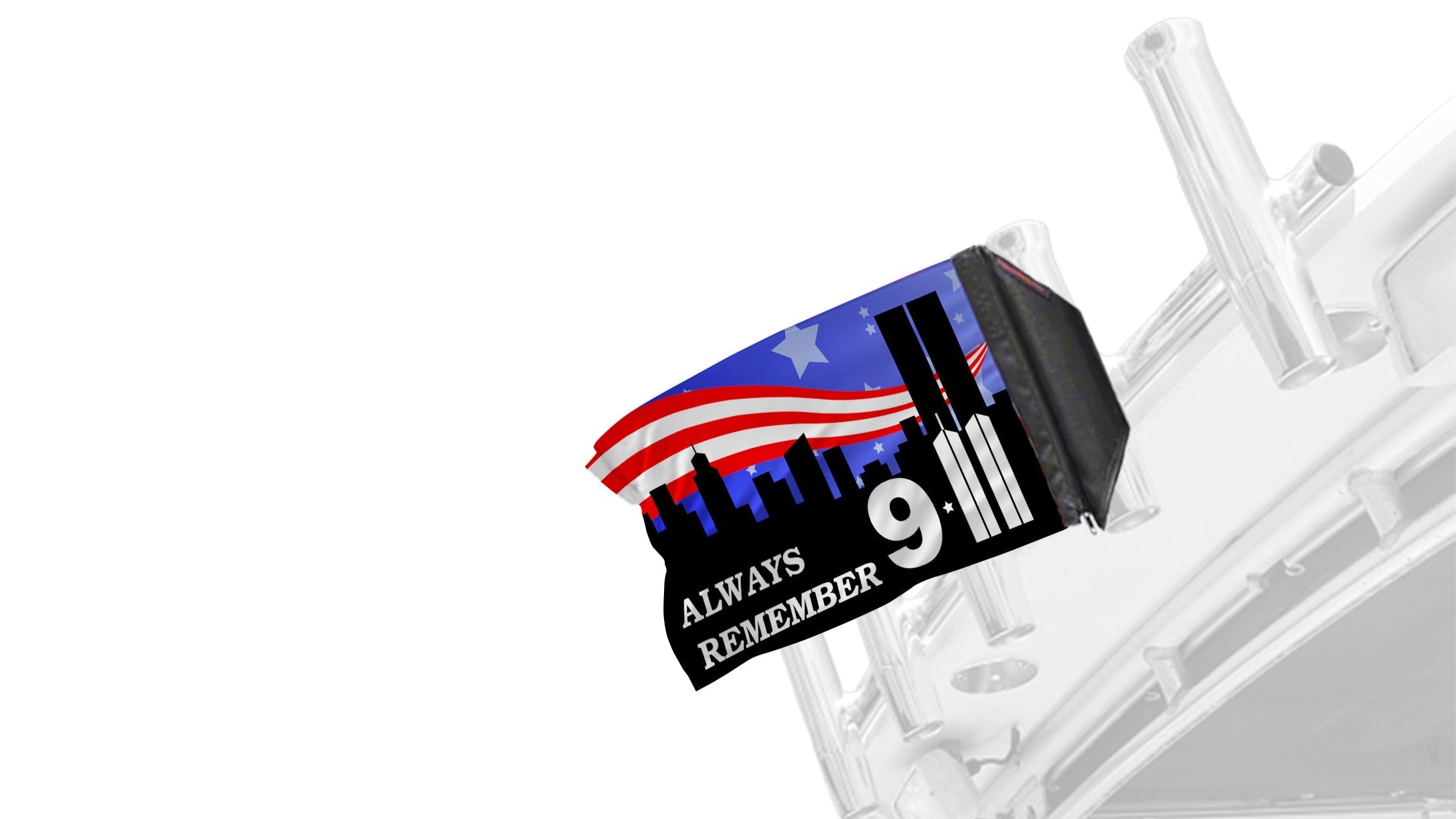 911 Tribute 12"x18" Forever Wave Flag for Boats