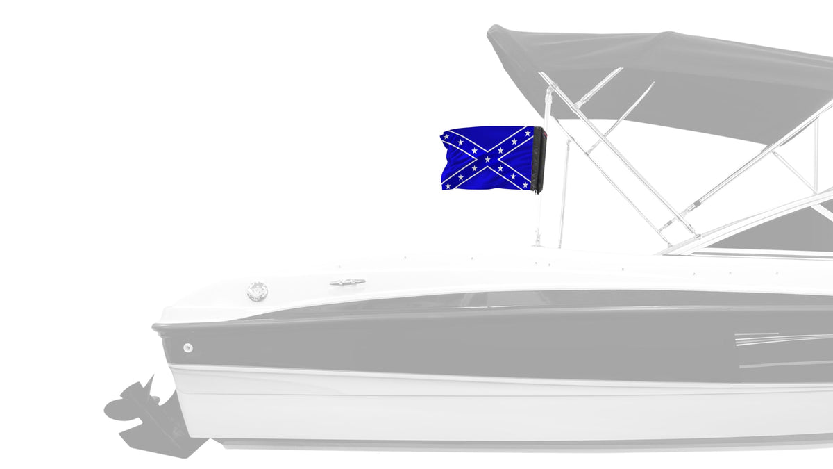 Confederate Blue 12"x18" Forever Wave Flag