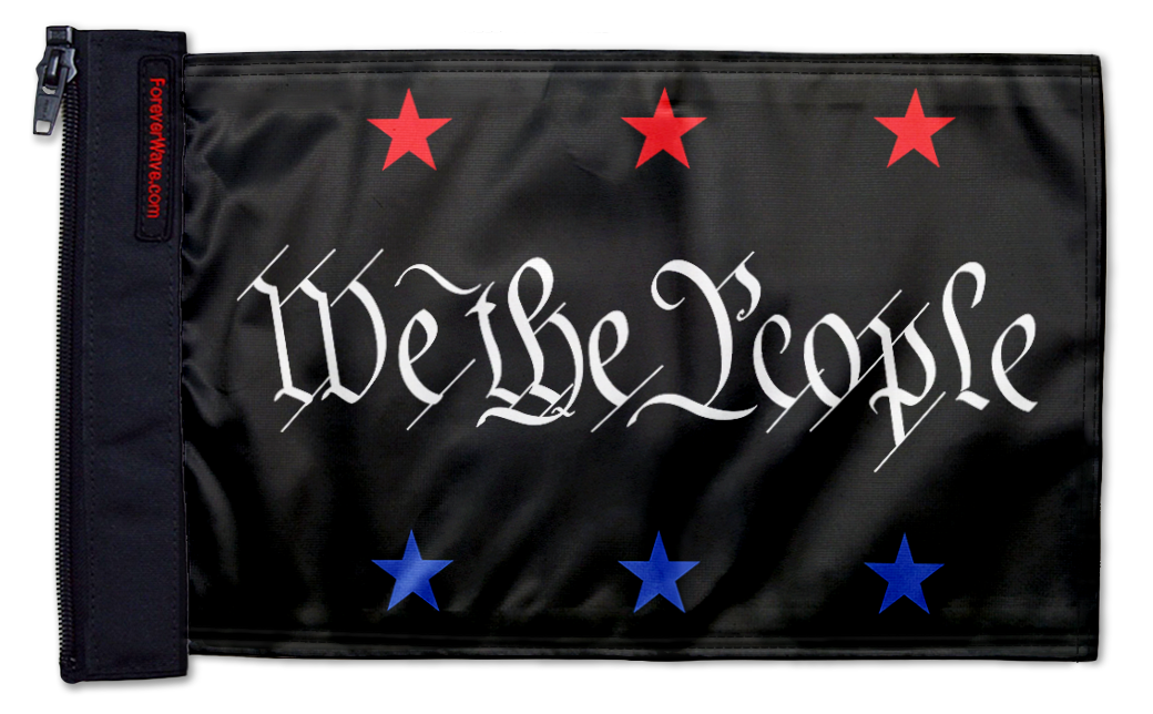 We The People 12"x18" Forever Wave Flag