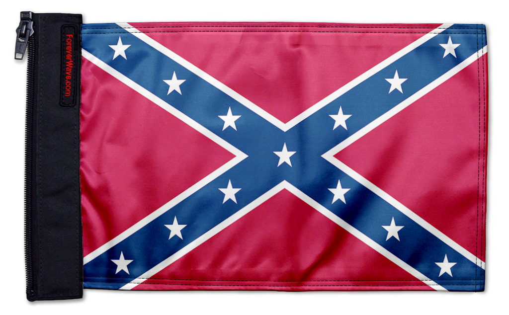 Confederate 12"x18" Forever Wave Flag for Jeep Wrangler YJ 1986-1995