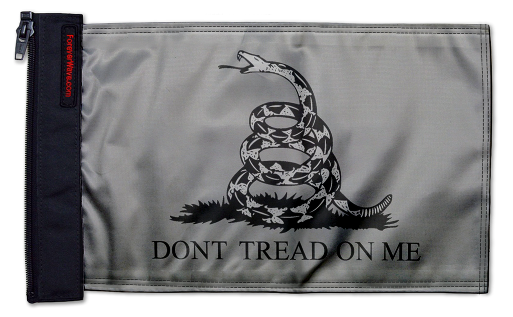 Gadsden Subdued 12"x18" Forever Wave Flag