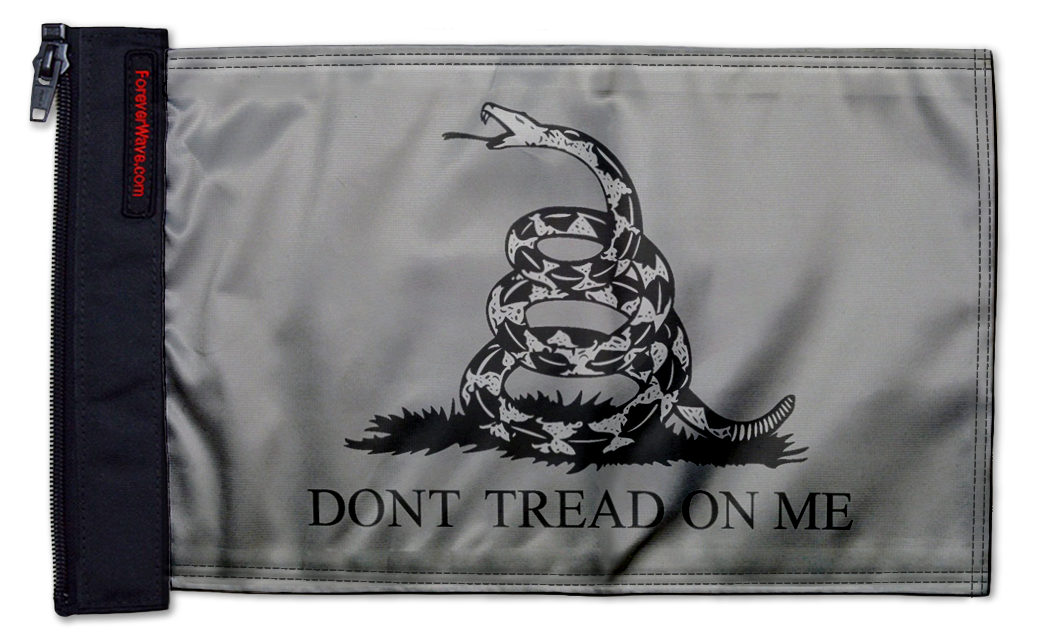 Gadsden Subdued 12"x18" Forever Wave Flag