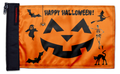 Happy Halloween 12"x18" Forever Wave Flag for Golf Carts