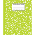 Marbled Composition Notebook: Green Marble Wide Ruled Paper Subject Book - Paperback