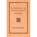 A Critique of Adjudication: Fin de Siècle