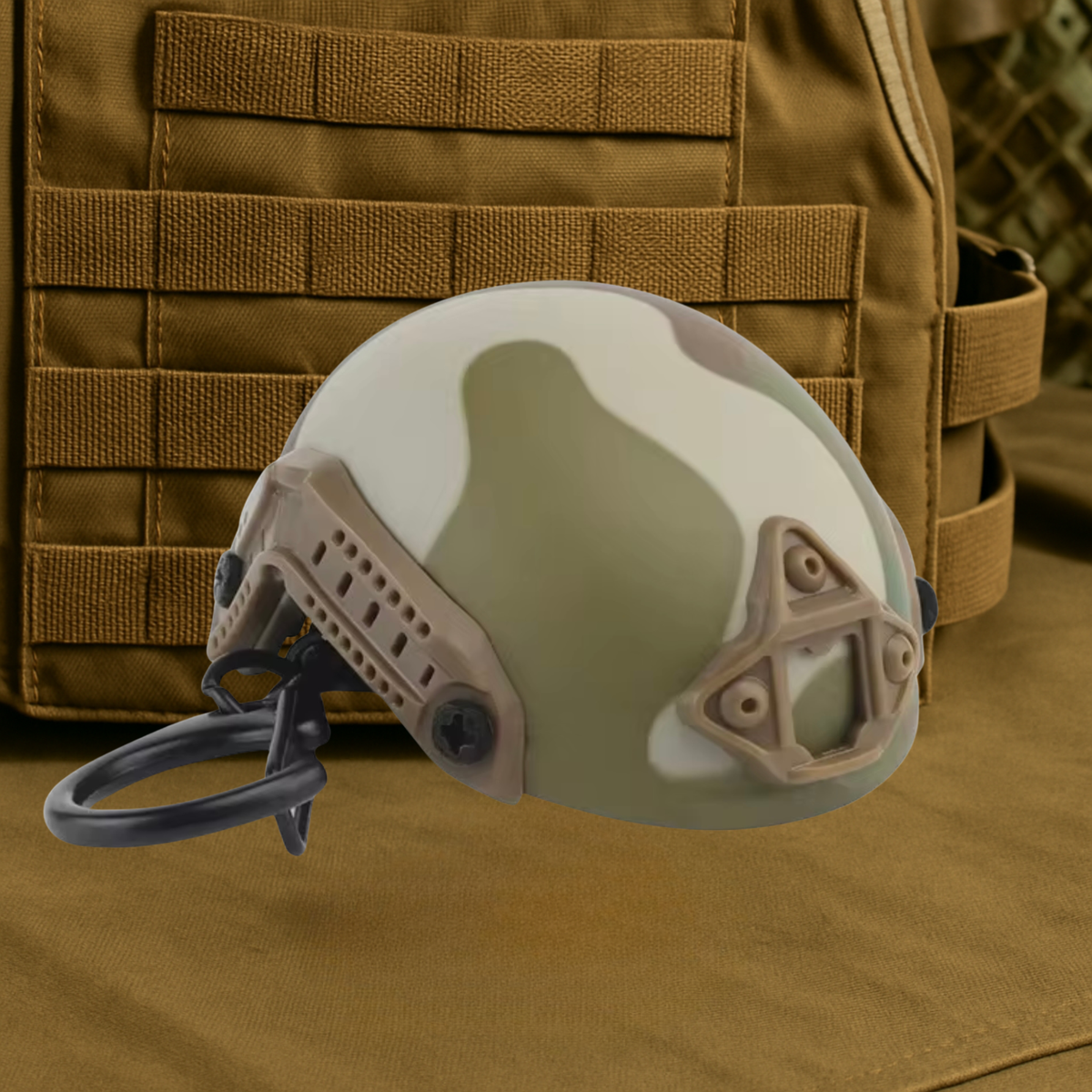 Tactical Helmet Bottle Opener Keychain - Pop Smoke Edition