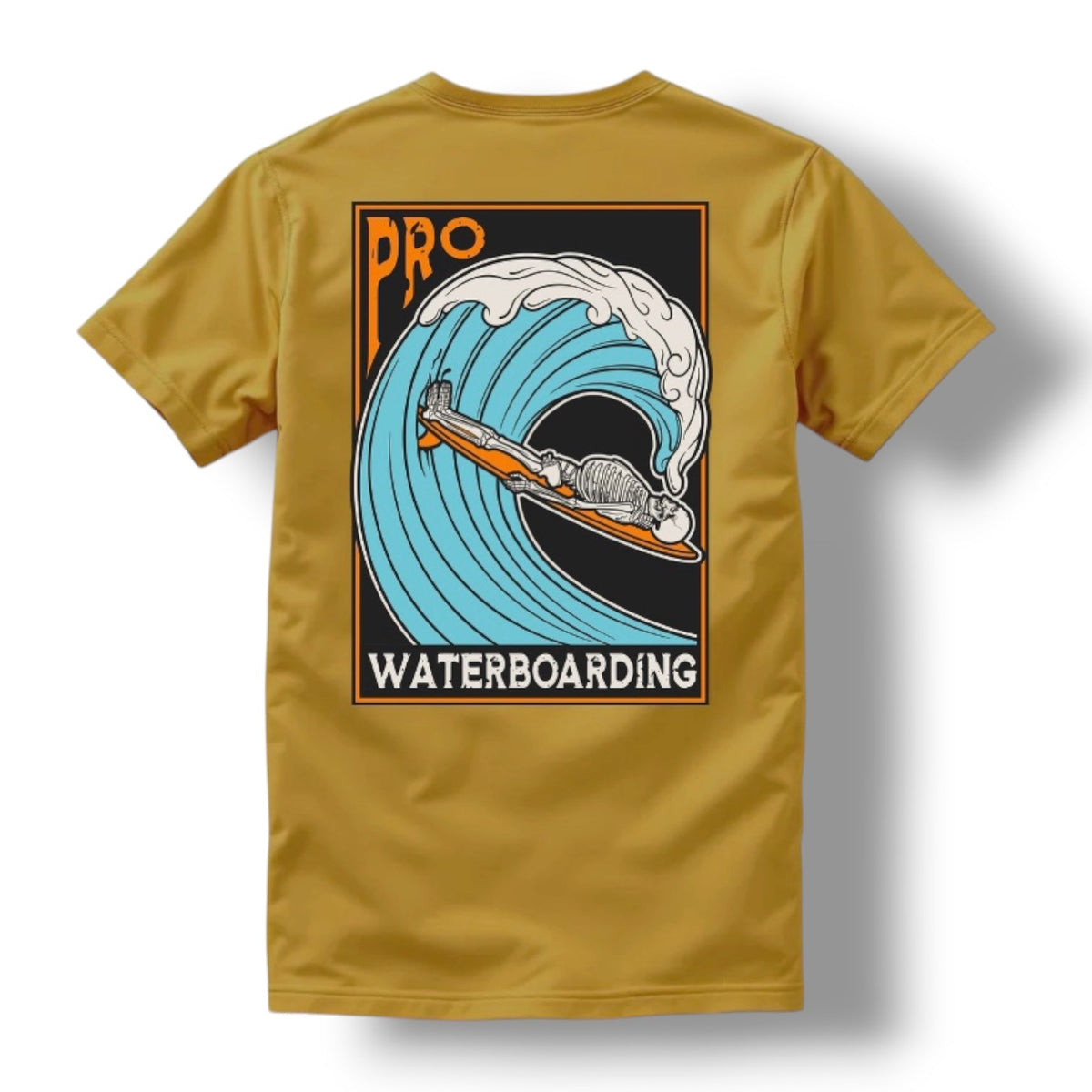 WATERBOARDING TEE (MUSTARD)