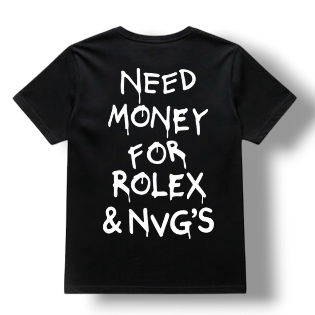 "NEED MONEY" TEE (BLACK)