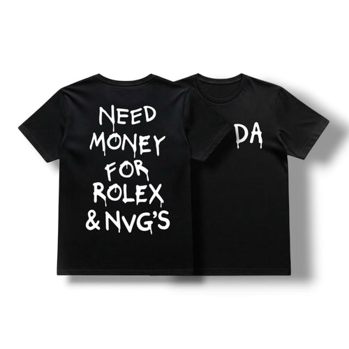 "NEED MONEY" TEE (BLACK)