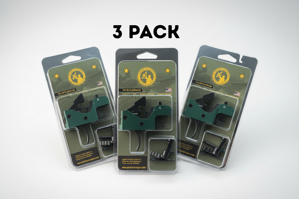 3 pack Partisan Forced-Reset Drop-In Cassette Trigger FRT – AR-15 Platform (USA-Made)