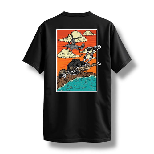 "SLICKSTER" TEE (BLACK)
