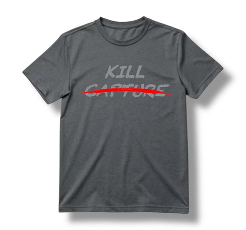 "KILL CAPTURE" TEE (HEATHER METAL)