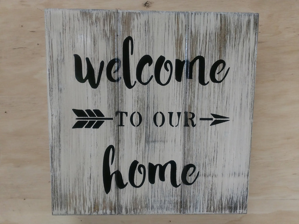 "Welcome To Our Home" Wall Art Box