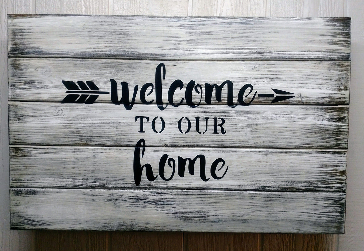 Welcome to Our Home  Hidden Gun Storage Sign