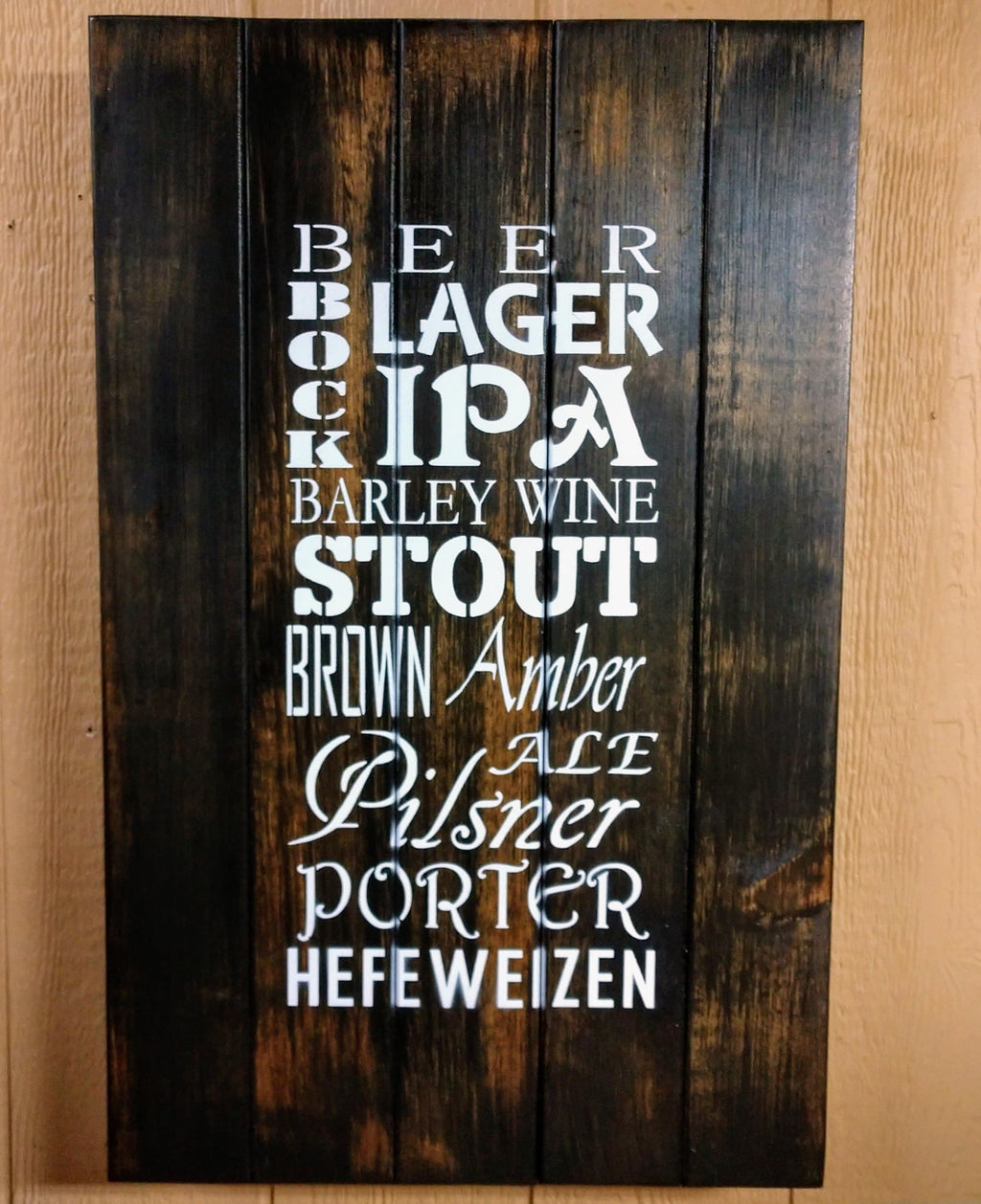 Craft Beer Hidden gun storage sign