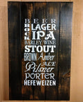 Craft Beer Hidden gun storage sign
