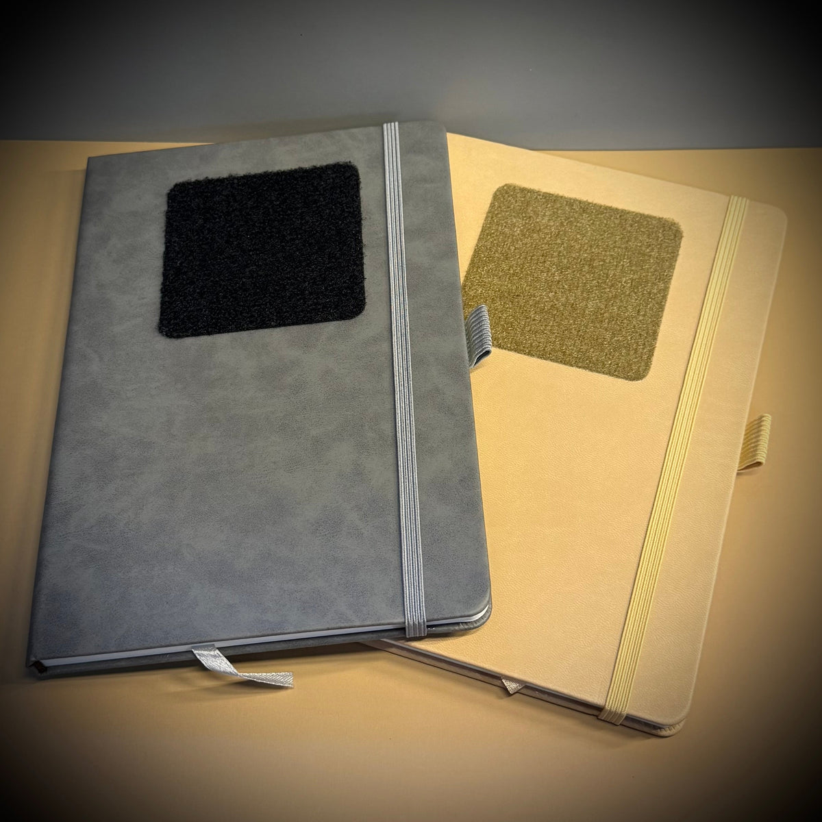 Morale Patch A5 Note Book with 2x3" or 3x3" | VELCRO® Brand Loop Panel Front Panel Customizable Log or Range Book