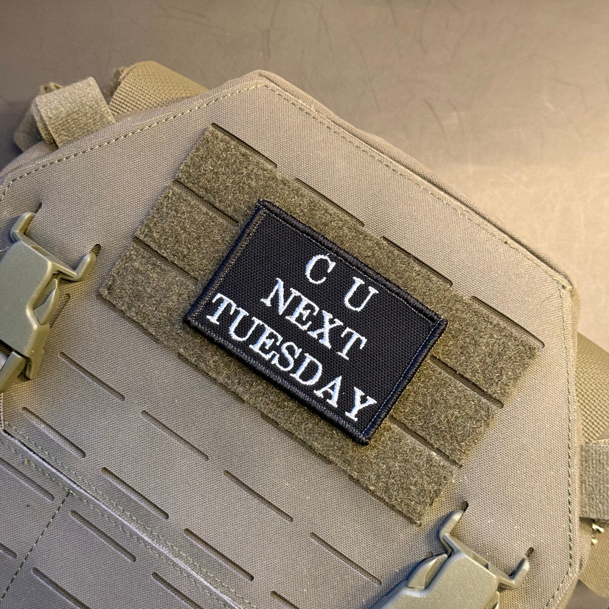 See You Next Tuesday Funny Morale Patch, 2x3" | Made in USA | VELCRO® Brand Hook Backing