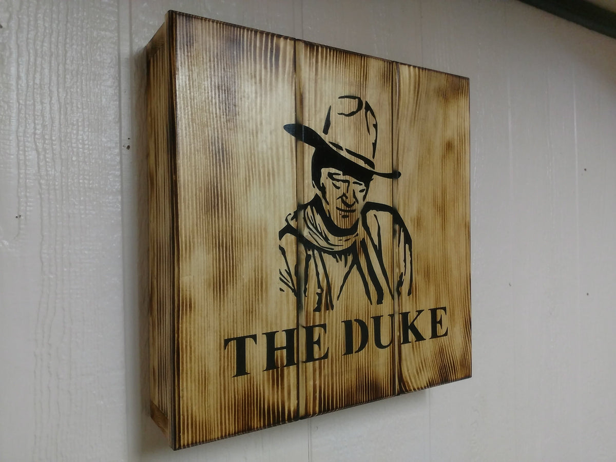 The Duke wall art box.