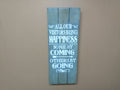 "Visitors Bring Happiness"  Large Concealment Wall Art Box