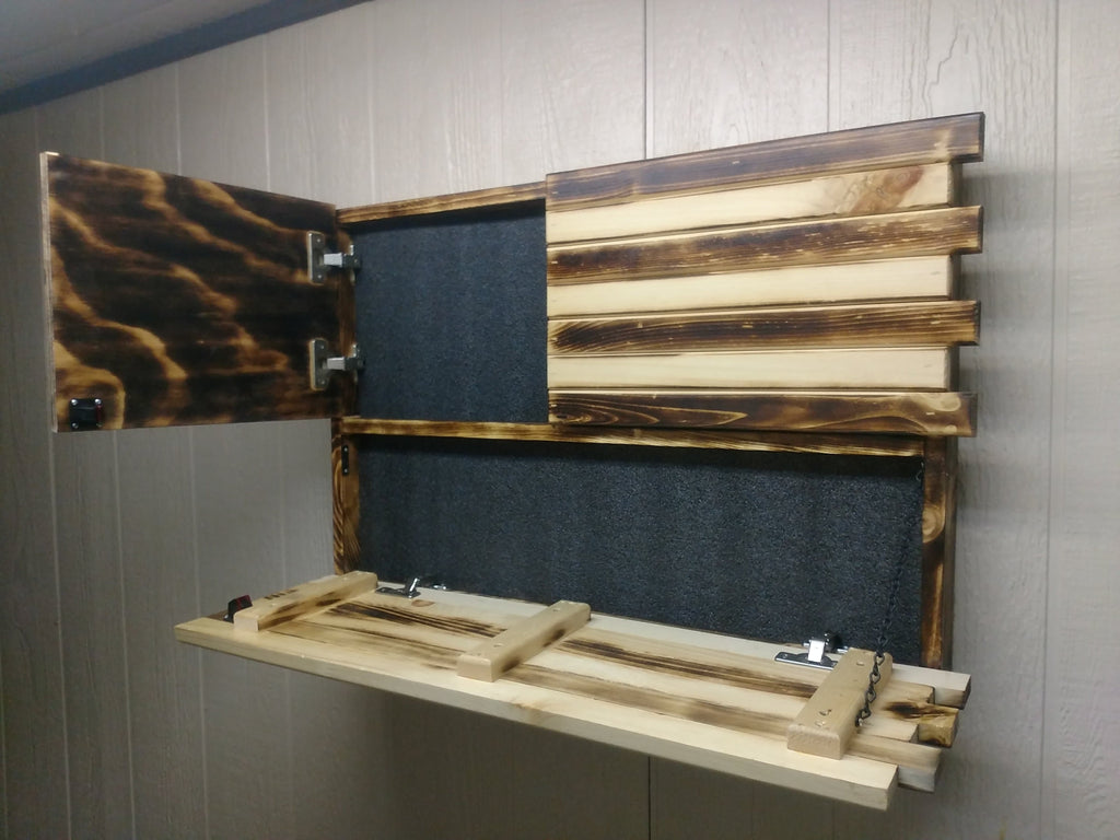 Dual Compartment Small American Flag Gun Concealment Case