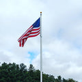 30' Internal Halyard Aluminum Flagpole - ECXAIH Series - 5" x .156"