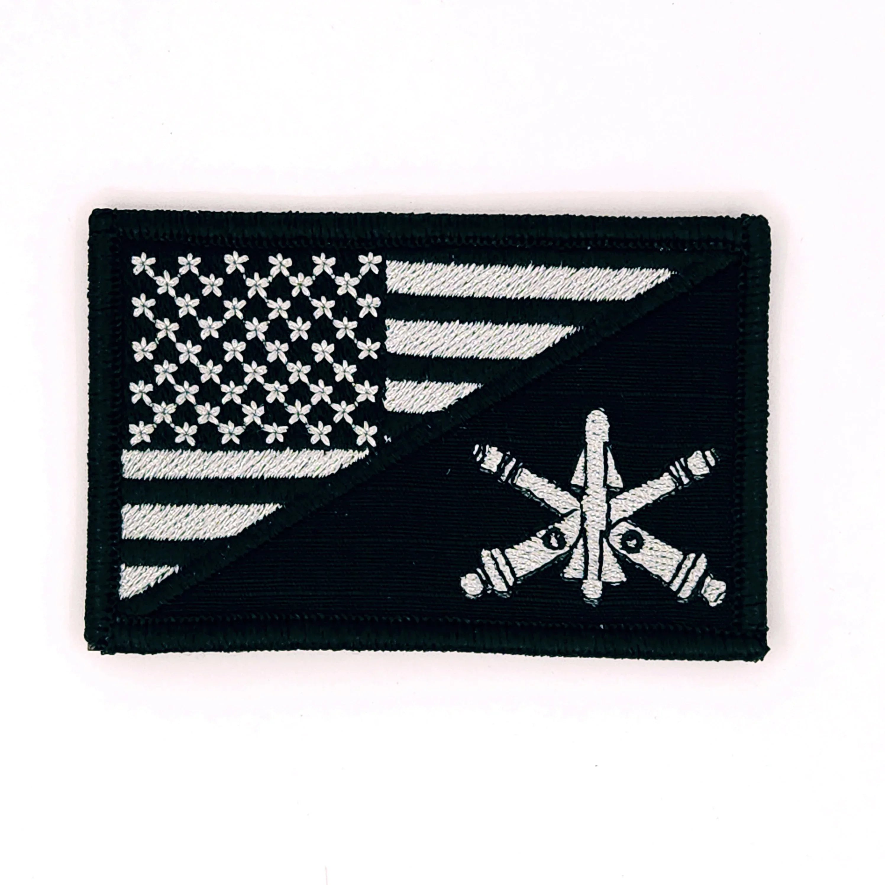 Army Air Defense Artillery Branch - USA Flag - 2.25x3.5 Patch