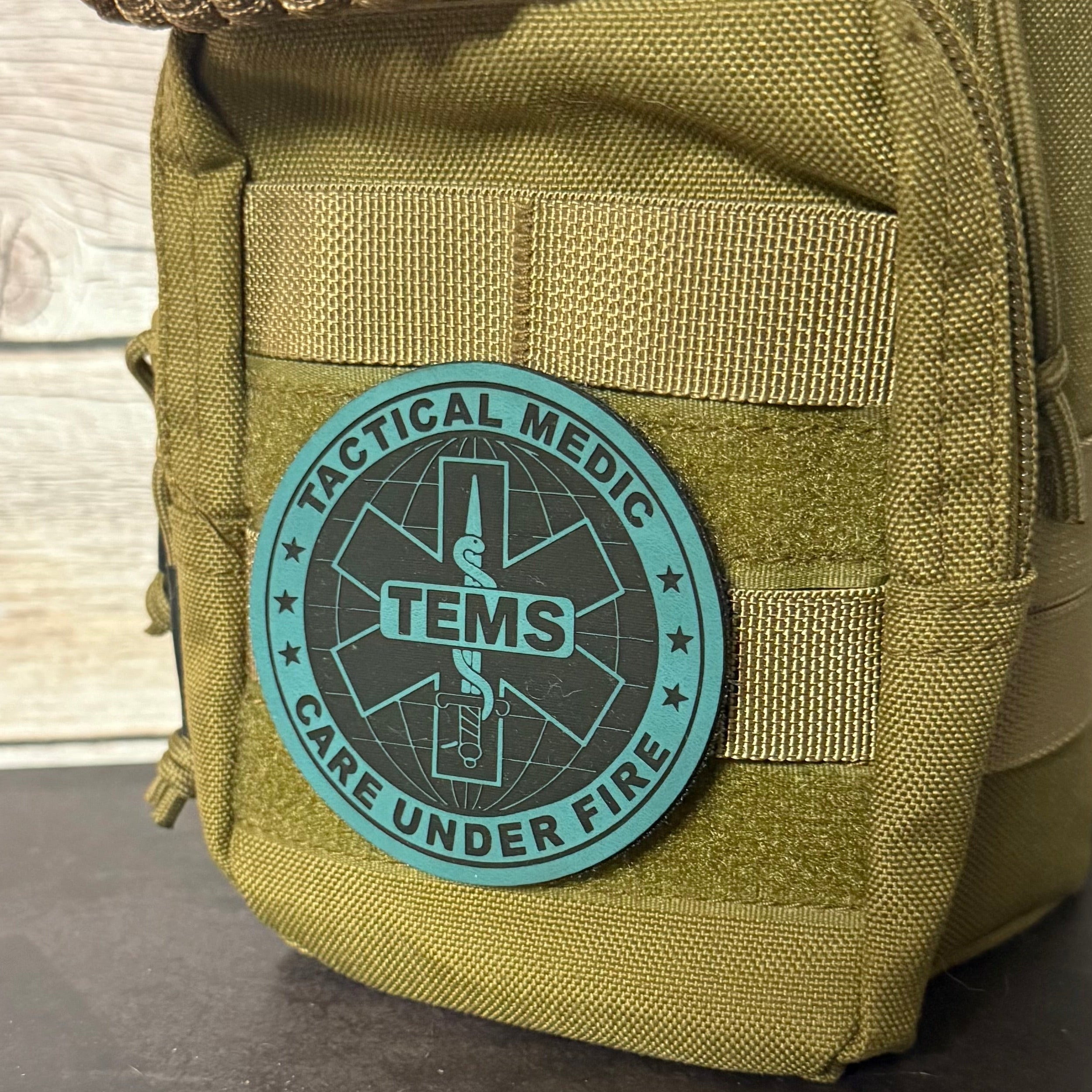 Tactical EMS Medic Team Morale Patch, 3" Round | Made in USA | VELCRO® Brand Hook Backing