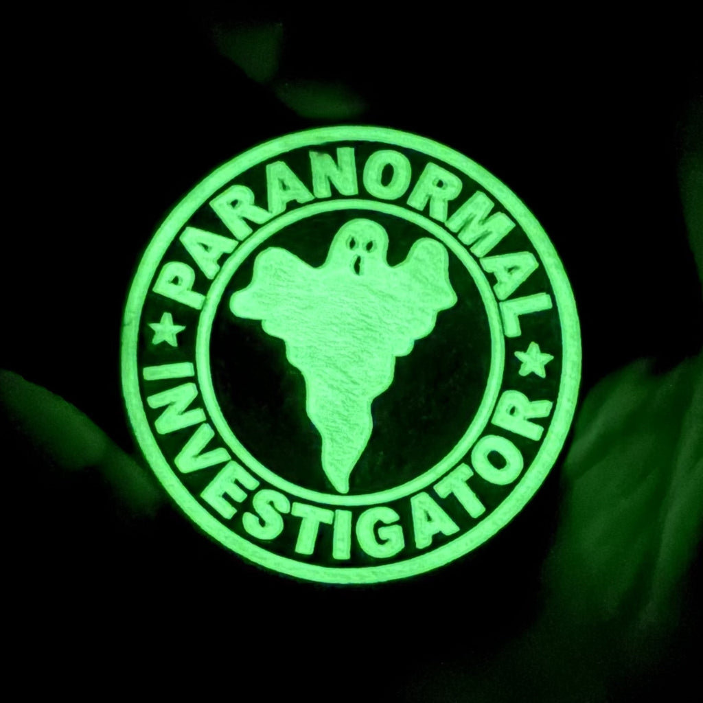 Paranormal Investigator Funny Morale Patch, 3" Round | Made in USA | VELCRO® Brand Hook Backing